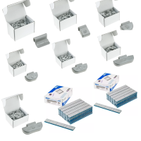 Set Stahlschlaggewichte grau 5-35g + 6kg Klebegewichte...