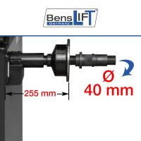 Benslift Reifenwuchtmaschine mit autom. pneumatischer Radspannung - BL850W