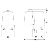 Druckschalter Aircraft CONDOR MDR 4 / 16 A / 8-16 bar