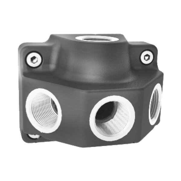 Luftverteilerdose Aircraft  PA 1/2" + 3 x  1/2"