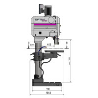 Getriebebohrmaschine Optimum OPTIdrill DH 55G