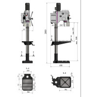 Säulenbohrmaschine Optimum OPTIdrill DH 28GSV