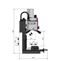 Bohr- und Fräsmaschine Optimum OPTImill MH 15V