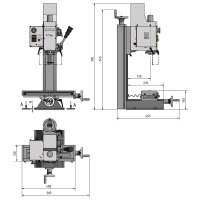 Bohr-Fräsmaschine Optimum OPTImill BF 16Vario