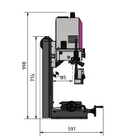Bohr-Fräsmaschine Optimum OPTImill MH 2DV