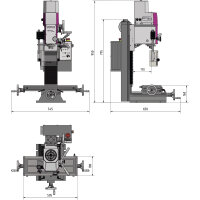 Bohr-Fräsmaschine Optimum OPTImill MH 22V