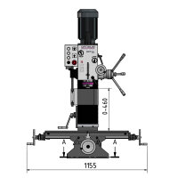 Präzisions-Bohr-Fräsmaschine Optimum OPTImill MB 4