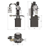Bohr-Fräsmaschine Optimum OPTImill MB 4PV