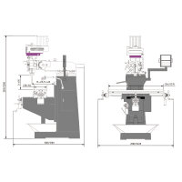 Bohr-Fräsmaschine Optimum OPTImill MF 4-B