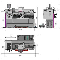Leit- und Zugspindeldrehmaschine Optimum OPTIturn TH 4210V