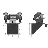 Wandhalterung Optimum  für OPTIgrind QSM 150 bis SM 250