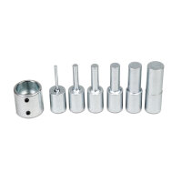 6-teiliger Druckdornsatz mit Lochplatte Metallkraft...