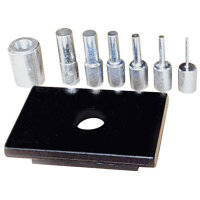 6-teiliger Druckdornsatz mit Lochplatte Metallkraft...