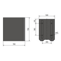 Maschinenunterbau Optimum  MSM 2 700 x 550 x 750 mm