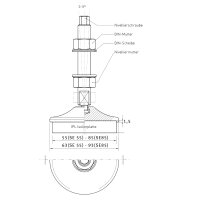 Vibrationsdämpfer-Maschinenfuß Optimum  SE 55