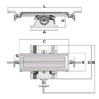 Kreuztisch Optimum  KT 180