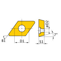 HM-Ersatzwendeplatten Optimum  ISO DCMT070204