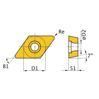 HM-Ersatzwendeplatten Optimum  ISO DCMT11T304