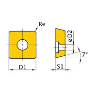 HM-Ersatzwendeplatten Optimum  ISO SCMT060204