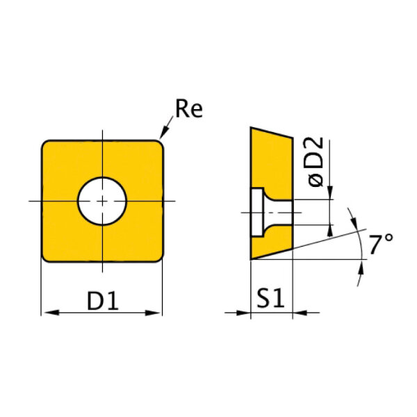 HM-Ersatzwendeplatten Optimum  ISO SCMT09T304