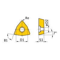 HM-Ersatzwendeplatten Optimum  ISO WCMT050308