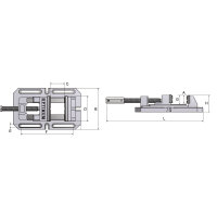 Maschinenschraubstock Optimum  BSI 100