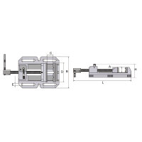Maschinenschraubstock Optimum  BSI-Q 140