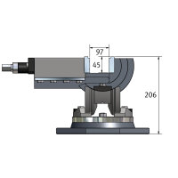 Dreiachsenschraubstock Optimum  MV3-125