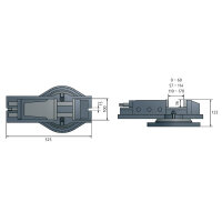 Hydraulischer Fräsmaschinenschraubstock Optimum  HMS...