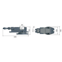 Präzisions-Maschinenschraubstock Optimum  FMS 125