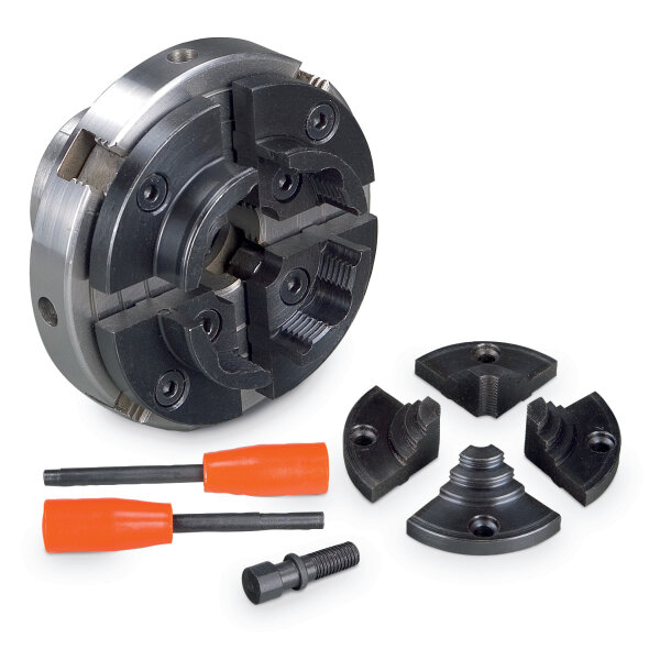 Vier-Backenfutter Holzstar  Ø 100 mm M33 x 3,5, Set 2