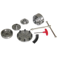 Vier-Backenfutter Holzstar  Ø 95 mm Premium-Set