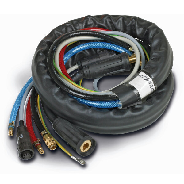 Zwischenschlauchpaket, gasgekühlt Schweisskraft  50 mm² 10 m