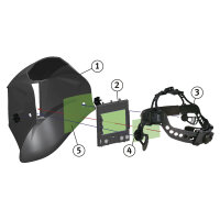 Automatik-Schweißschutzhelm Schweisskraft VarioProtect XXL-W-2 TC rot