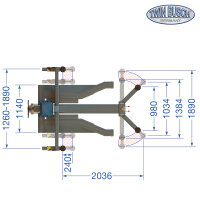 1 Säulen Hebebühne 2.5 t Ultraflach - Mobil - Portabel