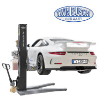 1 Säulen Hebebühne 2.5 t Ultraflach - Mobil - Portabel - GREY-Line