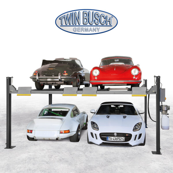 4 Säulen Doppelparkhebebühne GREY-Line 3,6 t