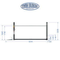 4 Säulen Doppelparkhebebühne GREY-Line 3,6 t