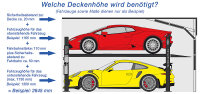 4 Säulen Doppelparkhebebühne GREY-Line 3,6 t