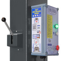 2 Säulen Hebebühne 4.2 t - BASIC LINE - halbautomatische Entriegelung - GREY-Line