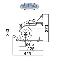 Reifenwuchtmaschine handbetrieben semi autom. - TWF-100