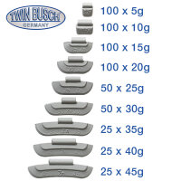 Set Auswucht-/Schlaggewichte 5-45 g Zink (ZN)