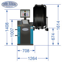 Reifenwuchtmaschine autom. - TFT Monitor - TWF-95