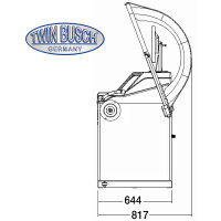 Reifenwuchtmaschine mit autom. pneumatischer Radspannung - TWF-96