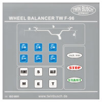 Reifenwuchtmaschine mit autom. pneumatischer Radspannung - TWF-96