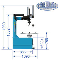 SEMI AUTOM. Reifenmontagemaschine TWX-98 400V