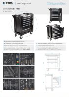 UltimatePro B7/TS1 – Professioneller Werkstattwagen mit Cr-V-Werkzeugsatz (267 Teile)