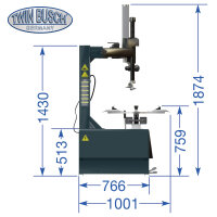 SEMI AUTOM. Reifenmontagemaschine - Grey-Line