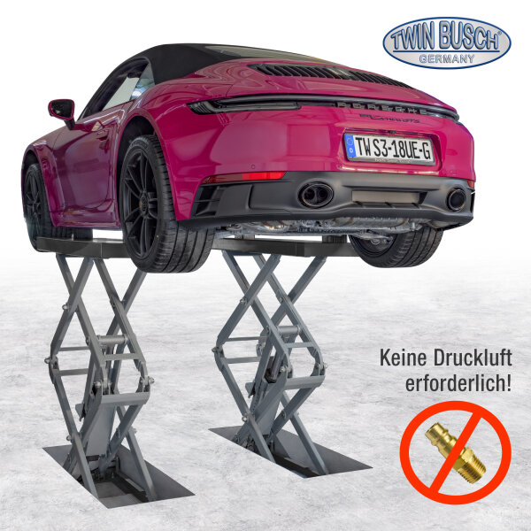 Profi Scherenhebebühne 3.0 t - elektromagnetisch - Unterflur - GREY-Line