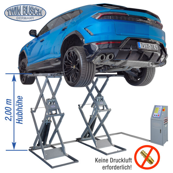Profi Scherenhebebühne 3.5 t - Überflur - elektromagnetisch - GREY-Line